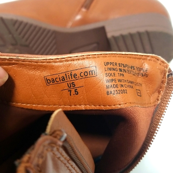 Bacia Chelsea Women Fall Ankle Boots Low Heel Round Toe Size 7.5 New Without tag - Picture 8 of 9